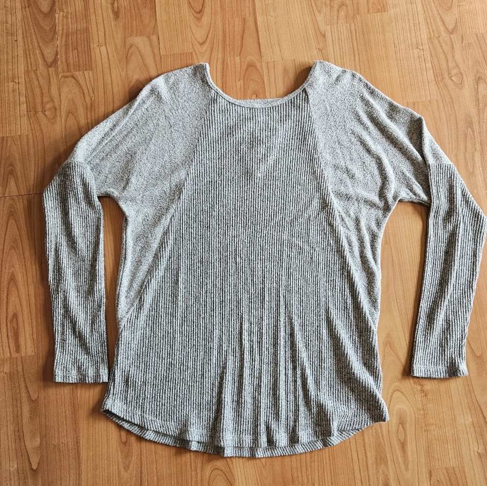 SO Gray Shrug Sweater Casual Knit